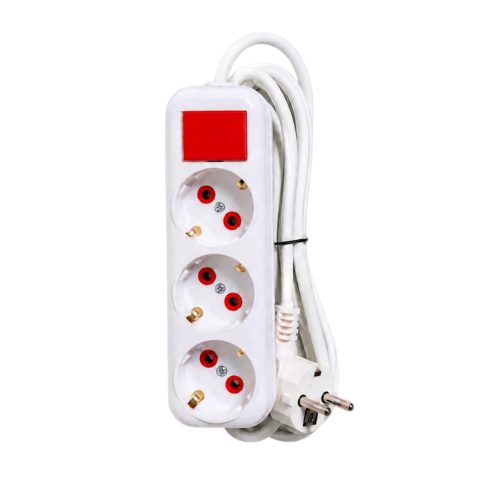 ORTECH 3'LÜ TOPRAKLI 2 METRE GRUP PRİZ (ANAHTARSIZ)